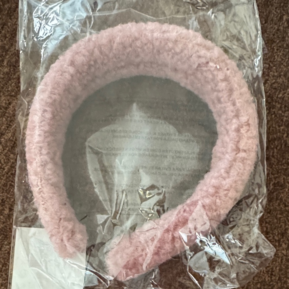 Soft Pink Fuzzy Headband